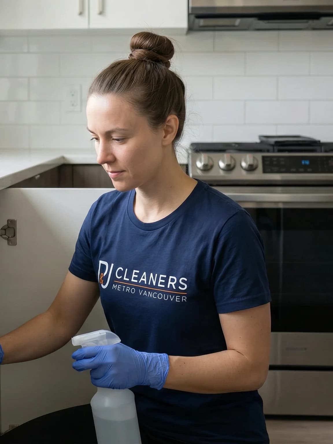 Deep kitchen cleaning in North Vancouver house