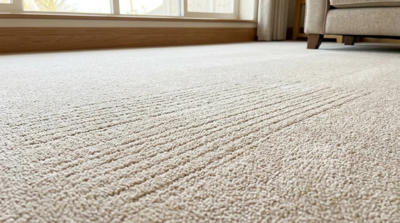 Pristine carpet after professional stain treatment showing effective surface protection