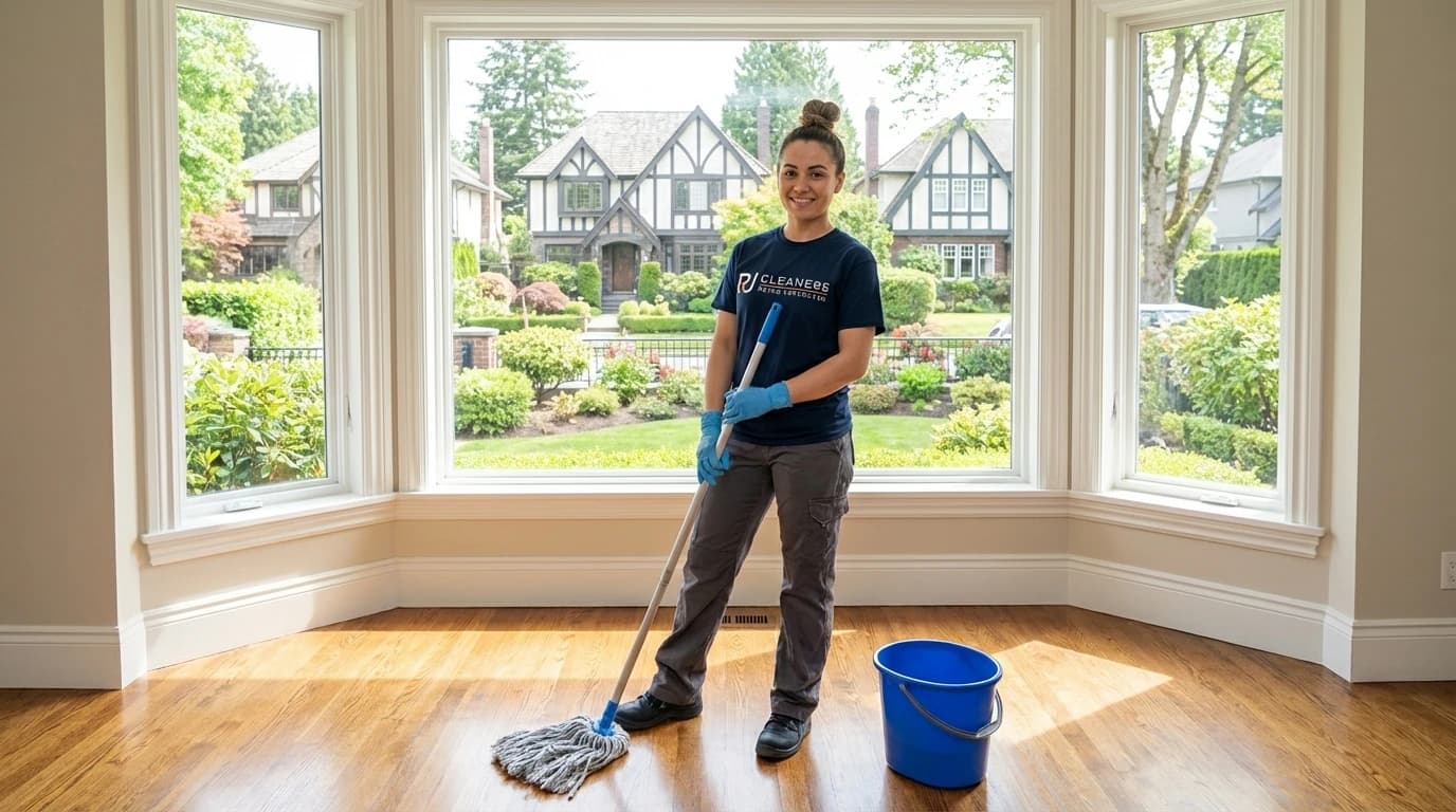 Richmond residential neighbourhood with modern homes requiring eco-friendly cleaning maintenance