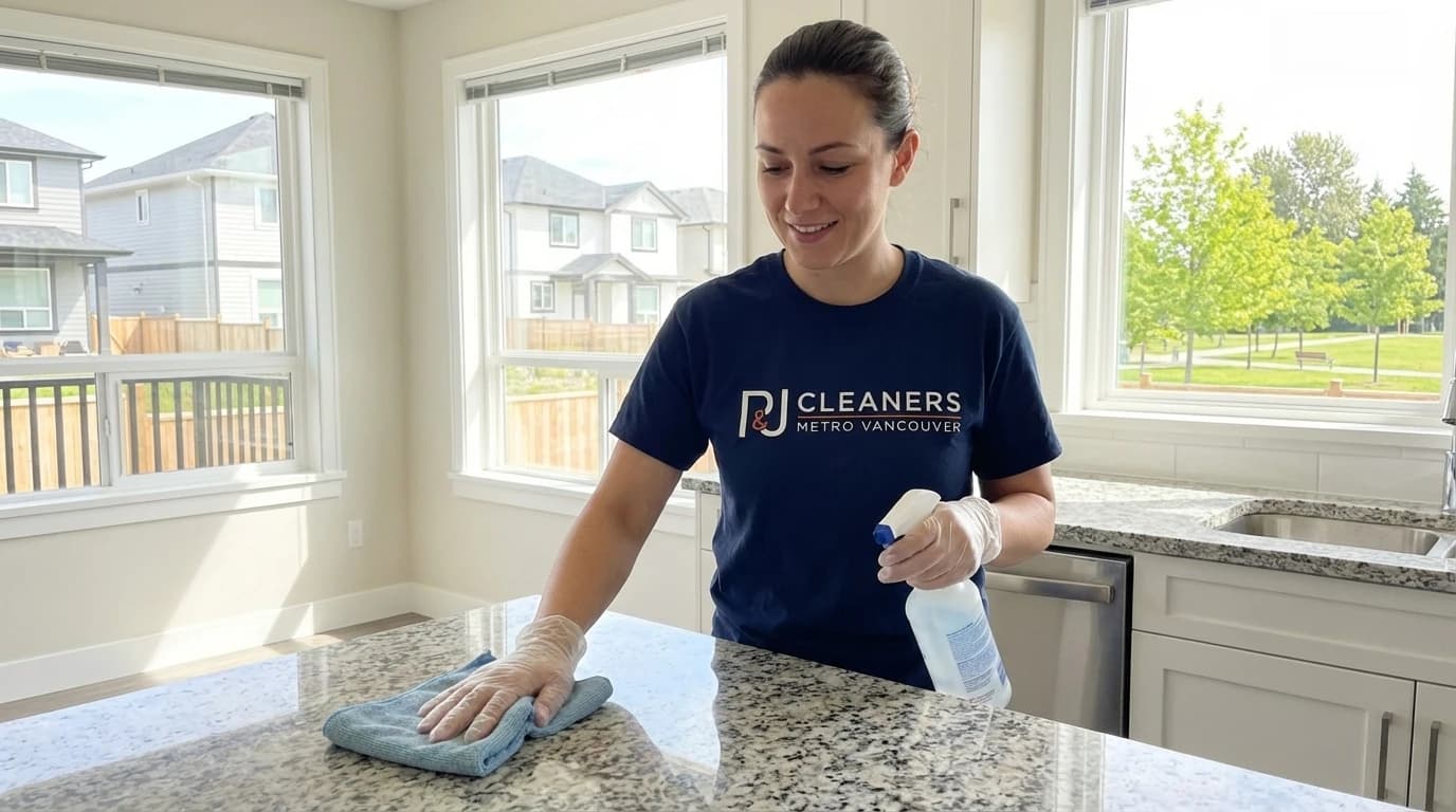 Burnaby residential property showing seasonal post-construction cleaning considerations with weather factors